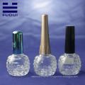 2015 year unique shaped custom glass nail polish bottle for sale